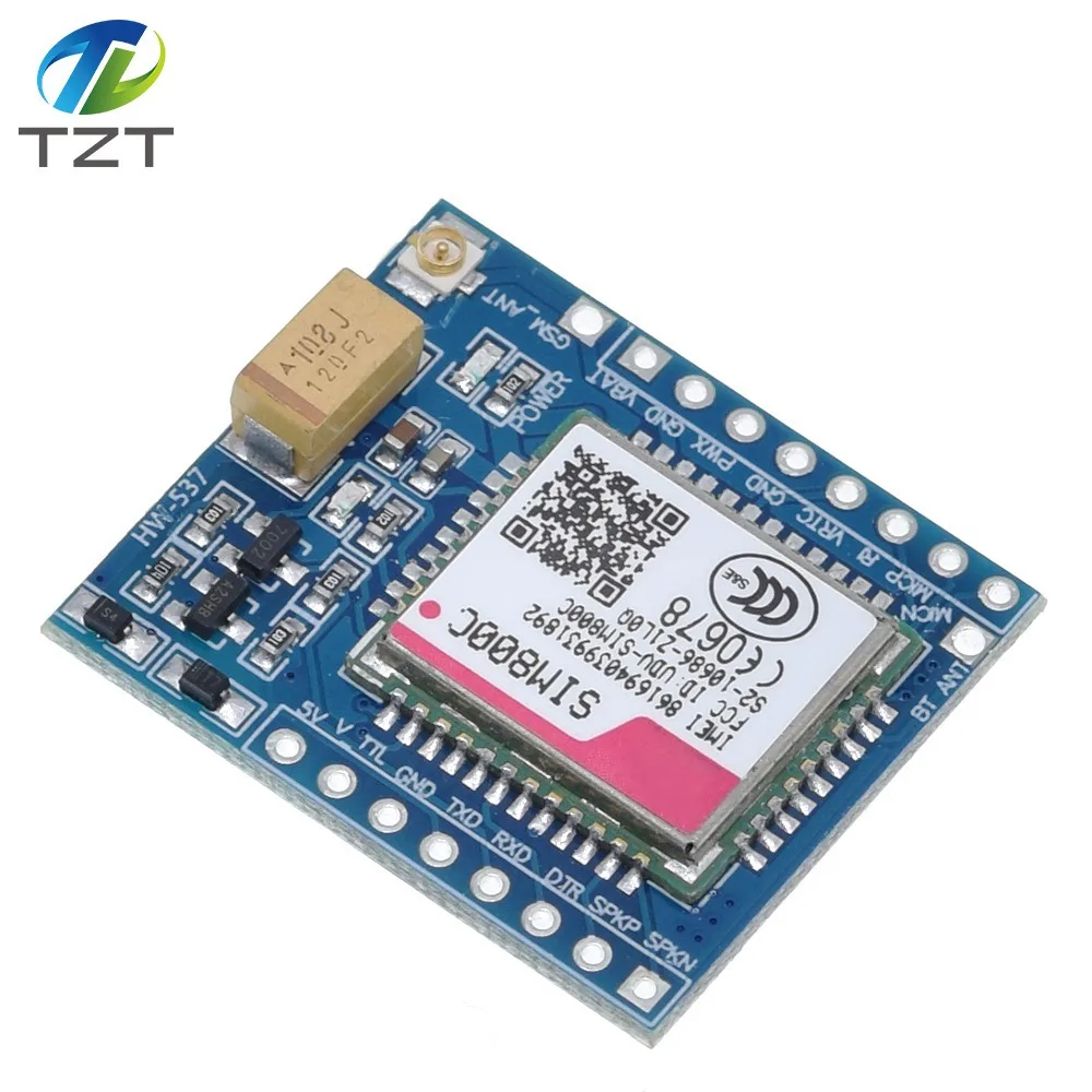 TZT SIM800C GSM GPRS модуль 5 В/3,3 в ttl макетная плата IPEX с Bluetooth и TTS для Arduino STM32 C51 для Arduino