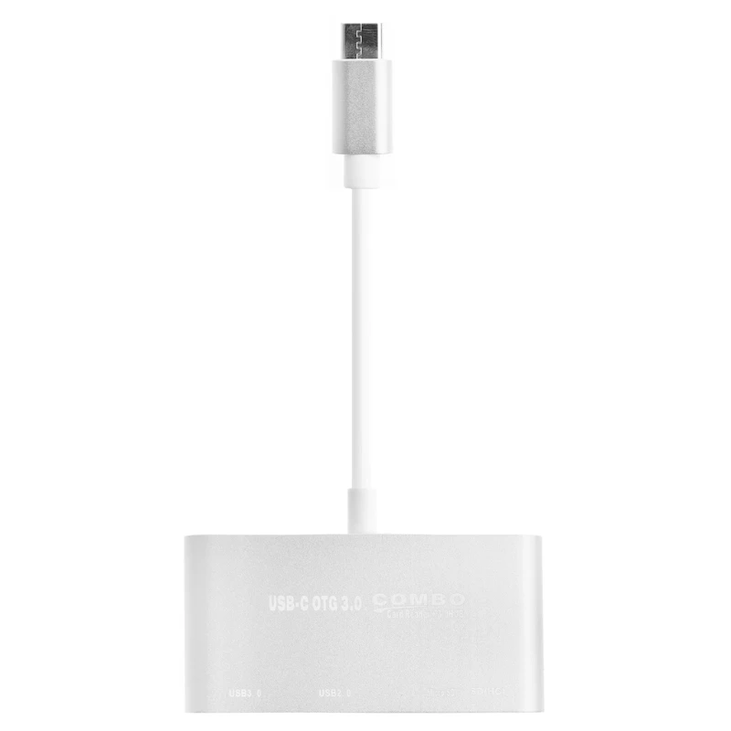 5-в-1 USB-C 3,1 Тип-C OTG USB 3,0 2,0 концентратор SD/TF Card Reader Combo для ноутбука