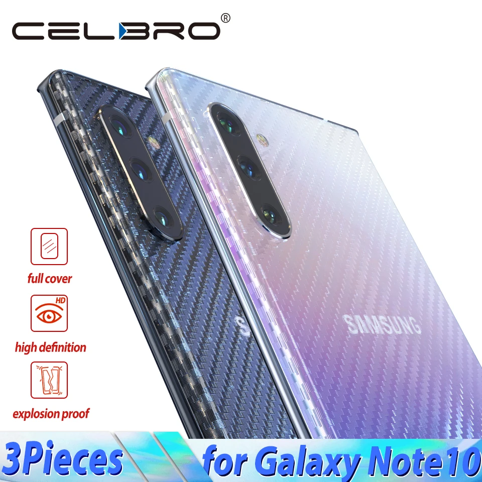 

Back Film for Samsung Galaxy Note 10 s10 Plus Screen Protector Soft Carbon Fiber Sticker Film Protector for Samsung Note 10 Plus