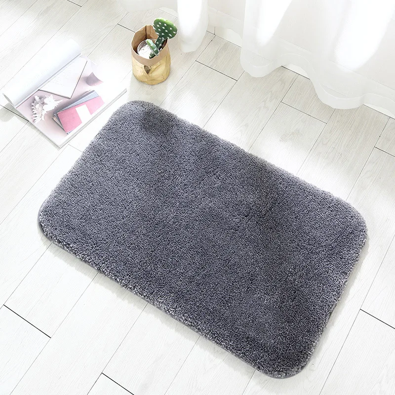 XL1-4 Мягкий пушистый коврик из микрофибры с высоким пухом, коврик для дома, коврик для ванной комнаты, Противоскользящий резиновый Впитывающий Коврик - Цвет: XL1-4