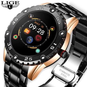 

LIGE New Smart Watch men And women Sports watch Blood pressure Sleep monitoring Fitness tracker Android ios pedometer Smartwatch