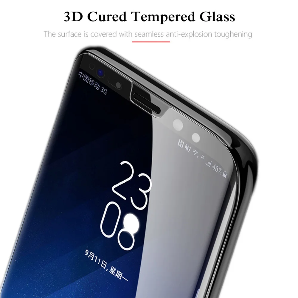 9D УФ нано жидкий изогнутый для samsung Galaxy S10 Lite S8 S9 Plus Note 8 9 Полный Клей закаленное стекло Защита экрана полное покрытие