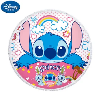 

Disney Stitch Frozen Elsa Anna Mickey Mouse bath towel cotton soft breathable children boy girl adult beach towel gift 150X150cm