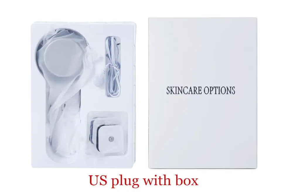 US plug with box EMS массажер для похудения лица Липо антицеллюлитный жиросжигатель Гальваническая инфракрасная ультразвуковая терапия Прямая поставка - Цвет: US plug with box