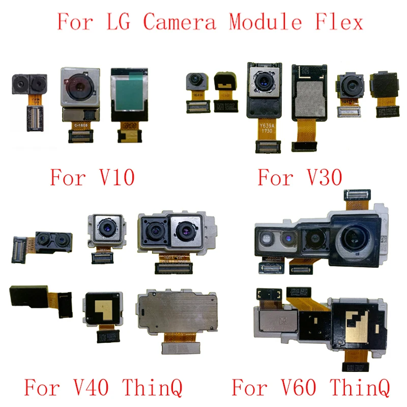 Câble flexible pour caméra avant et arrière LG V10 V20 V30 V40 ThinQ V50 ThinQ V60 ThinQ, réparation de Module de petite et grande caméra