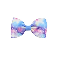 Новинка, стильные детские заколки в европейском и американском стиле, Длинные заколки с изображением звезды альпаки, 20 цветов, детский головной убор с бантом, аксессуары для волос