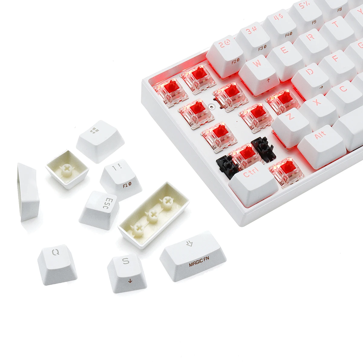 ANNE Pro2 Mini Portable Wireless bluetooth 60% Mechanical Keyboard Red Blue Brown Switch Gaming Keyboard Detachable Cable