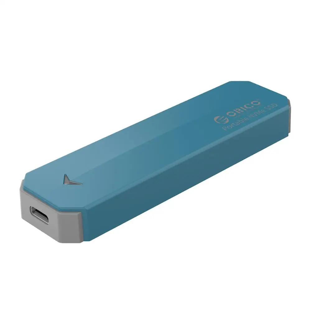 Внешний жесткий диск ORICO M2 NVME 1 ТБ 128GB 256GB 512GB M.2 NVME Mobile Портативный SSD 1 ТБ внешний твердотельный накопитель - Цвет: Blue