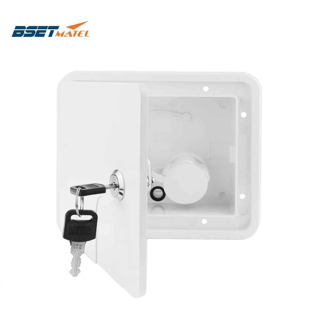 Marine Motorhome RV Boat Fresh Gravity City Water Fill Hatch Lock Black