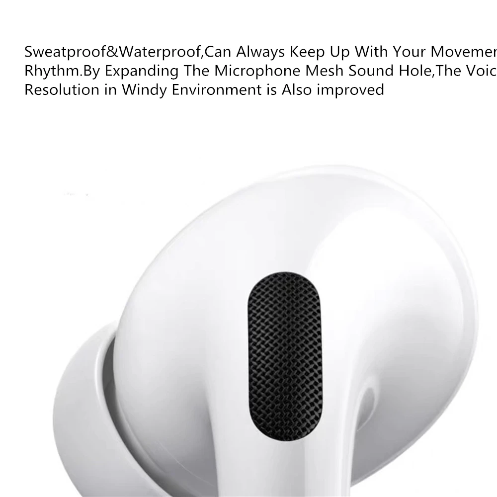 Беспроводные наушники Airpods Pro, Bluetooth 5,0 безпроводные наушники, наушники с функцией активного шумоподавления и функцией обнаружения, 3D стерео наушники для Apple Airpods Pro Беспроводные наушники bluetooth