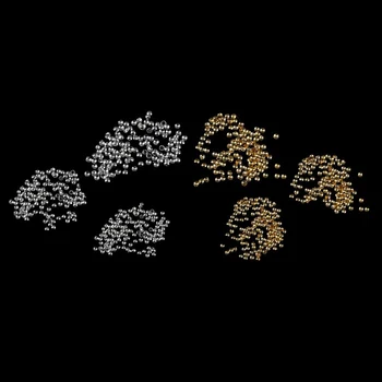 

Decor rivets, 6 backings, 0.8 / 1 / 1.2 mm, golden / silver