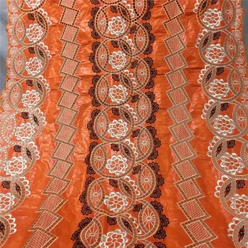 

2020 New arrival African Bazin Riche Fabric With Beads Embroidery Lace / Basin Dress Material Nigerian 2L100501