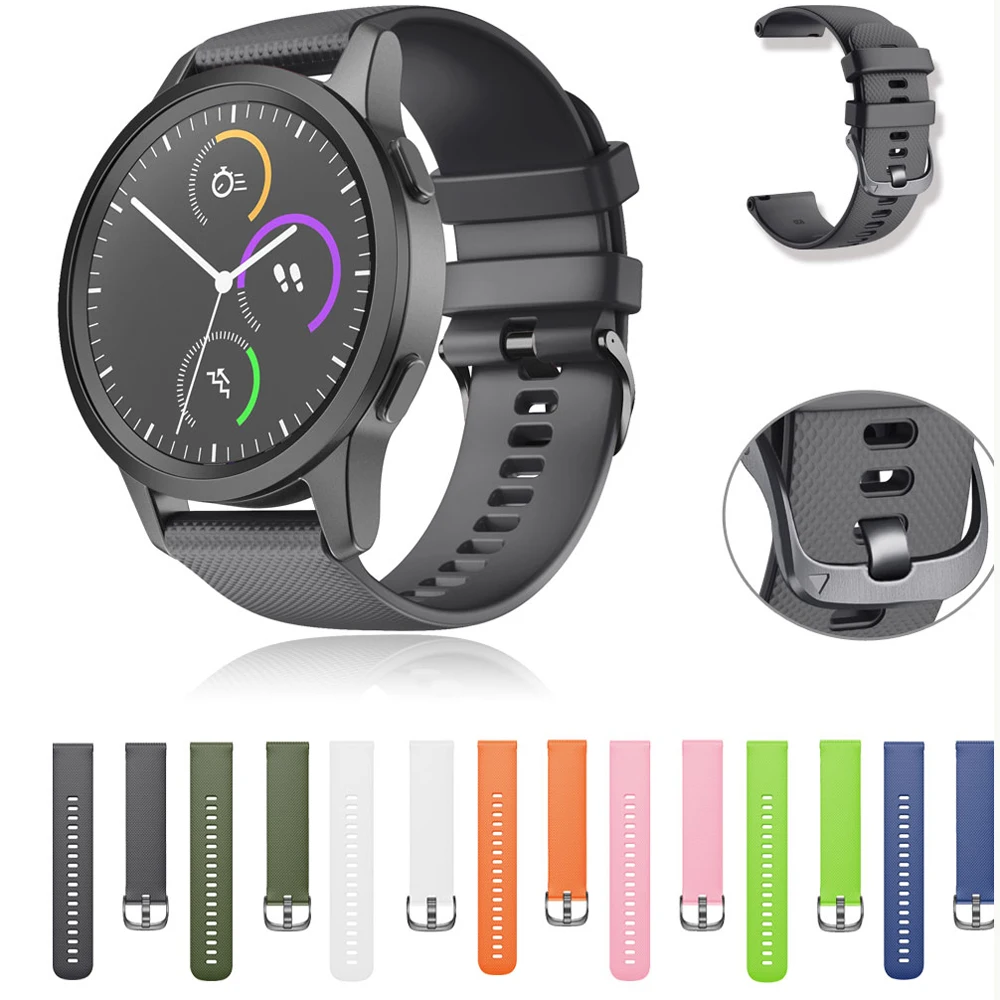 Силиконовый ремешок для наручных часов Garmin Vivoactive 3 Forerunner 645 245 4|Смарт-аксессуары| |