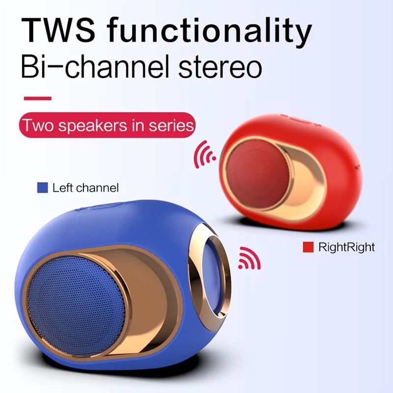 TWS Bluetooth динамик 5,0 беспроводной сабвуфер диафрагма Саундбар USB зарядка динамик портативный 3D стерео звук громкий динамик