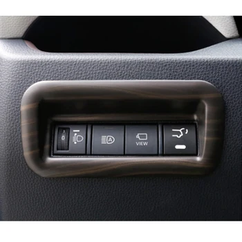 

Car Headlight Control Cover Trim Switch Button Panel for toyota rav4 rav 4 xa50 50 2019 2020 Car Interior Peach Wood Decoration