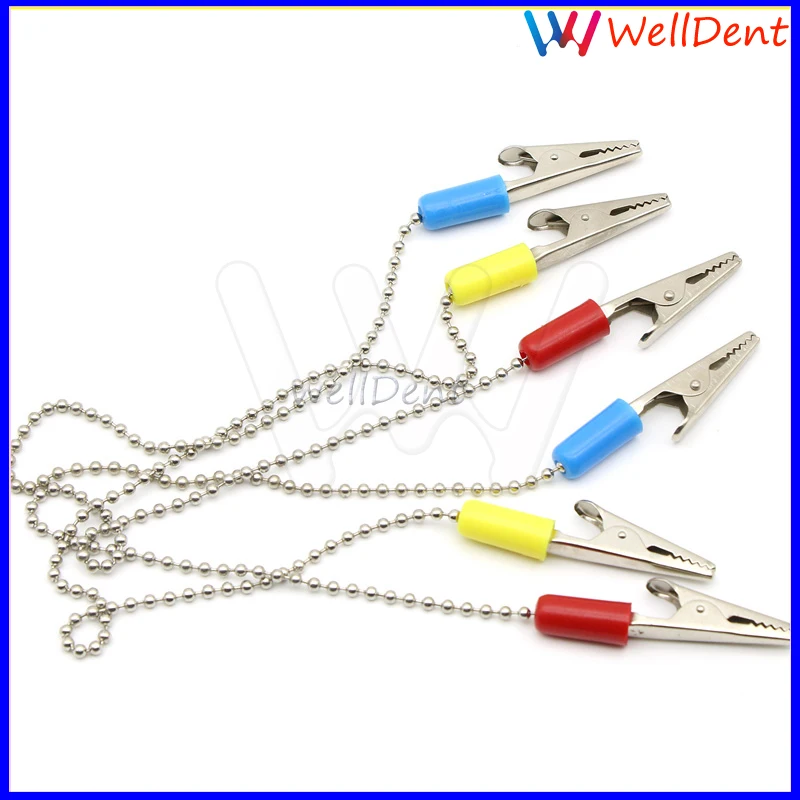 

5 PCS Dental Bib Clips Napkin Holder Flexible Ball Chain Sale