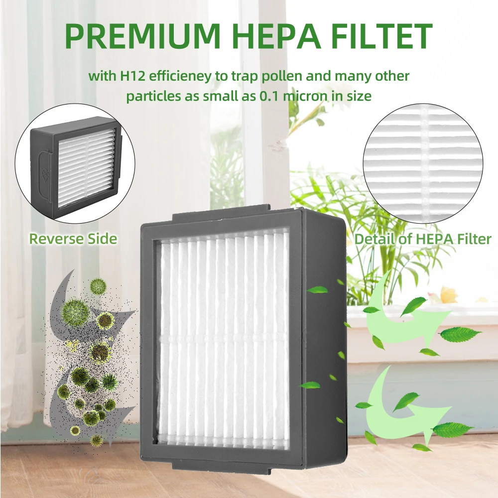 For iRobot Roomba i3 i4 i6 i7 i8 j7 E5 E6 E7 Robot Vacuum Cleaner Spare Parts Accessories Main Side Brush Hepa Filter Dust Bag