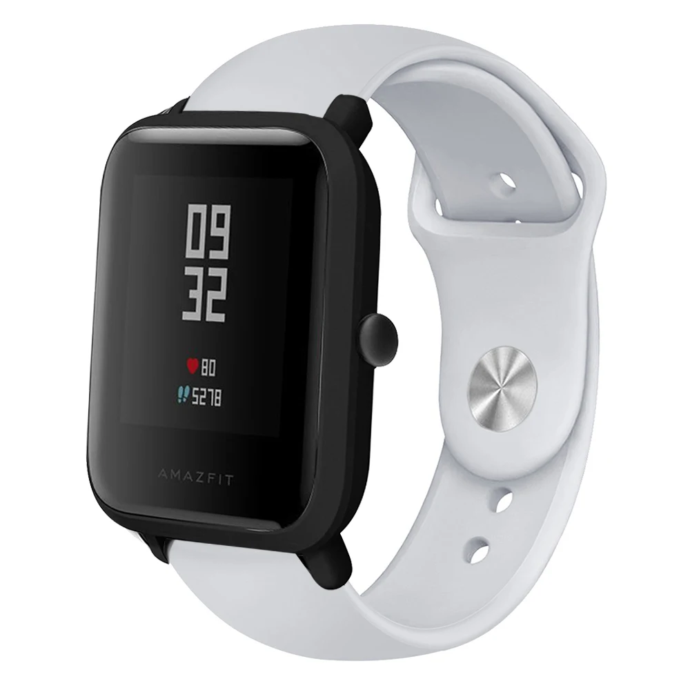 Silcone Ремешок Браслет Для Xiaomi Huami Amazfit Bip Молодежные умные часы ремешок для Xiaomi Huami Amazfit GTS/GTR 42 мм полосы