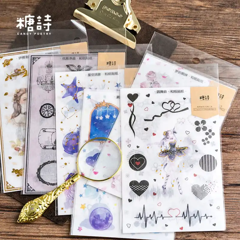 3pcs Pack Retro Girl Feelings Diy Album Stickers Present For You Kawaii Boullet Journal Sticker Stationery Materiales Escolares Assorted Stickers Aliexpress