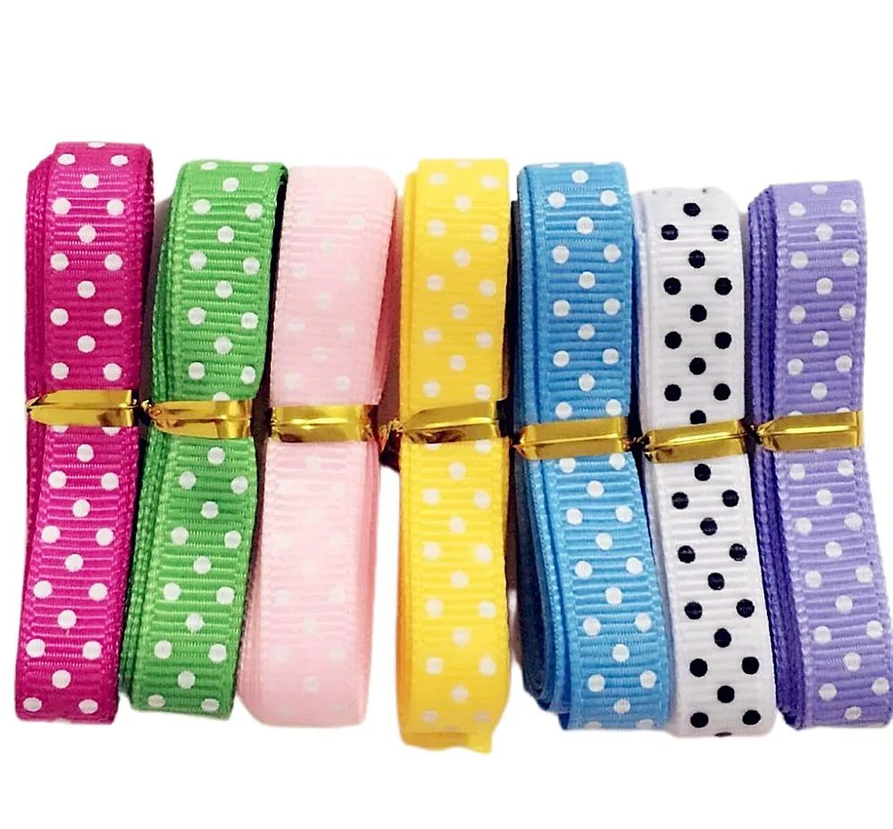 3/8 &quot7 ярдов/партия (1 ярдов/цвет) grosgrain лента DIY декоративное искусство и ремесла |