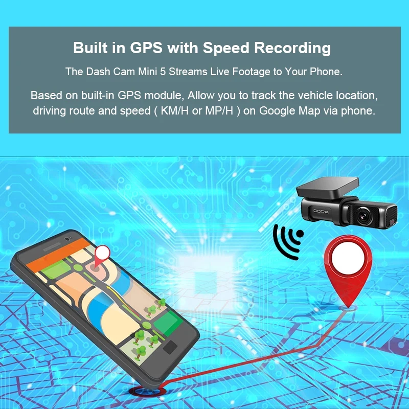 Видеорегистратор Xiaomi DDPAI Mini 5 UHD 4K 24 часа встроенный Wi Fi GPS 2160P|Видеорегистраторы| |