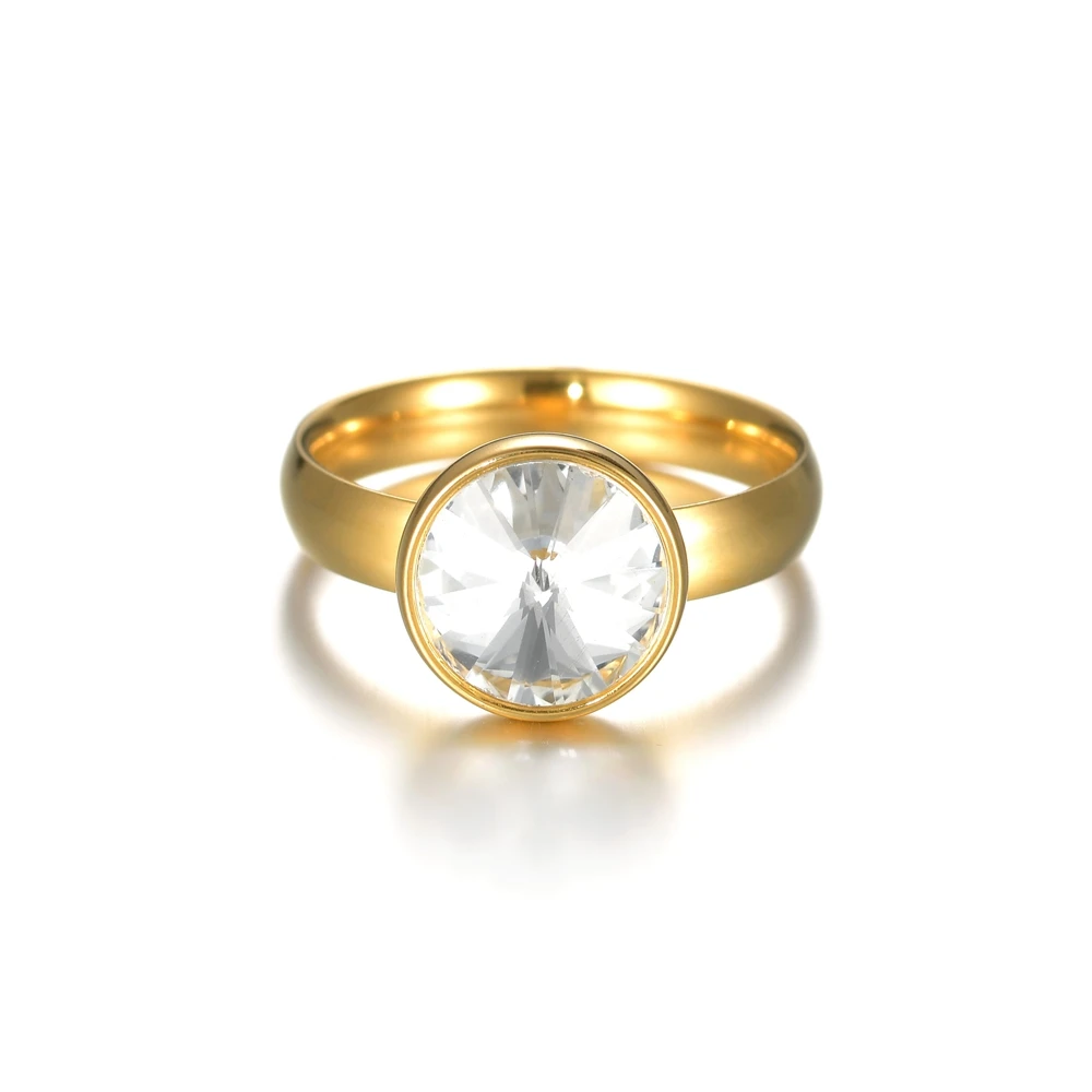 Womens Ring Stainless Steel Women's Rings Crystal Lucky Ring For Women Engagement Jewelry Dorpshipping wedding rings finger rings jewelry rings ring jewelry