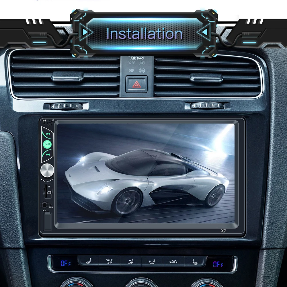 

2 Din Car Stereo 7" MP5 Player Car Radio Electronics for Android Multimedia Player Car Mirror Link Steering Wheel Control