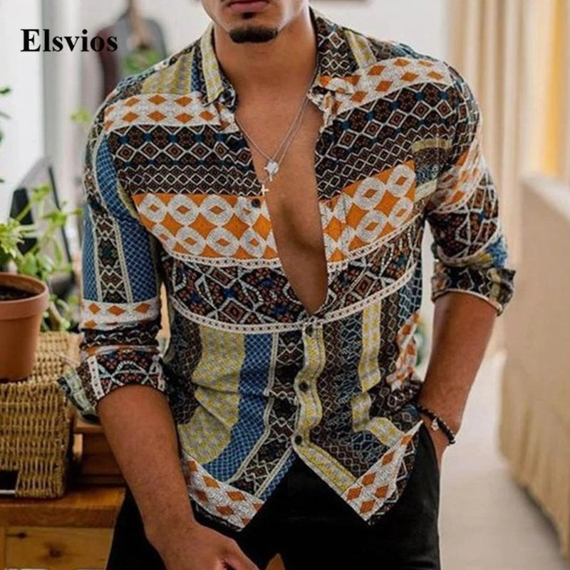 Camisa de negocios con botones para hombre, Rebeca de manga larga a la  moda, Tops de diseño Vintage, camisas de playa, ropa de calle de verano y  primavera|Camisas informales| - AliExpress