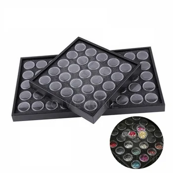 

25/50 PCS Nail Art Storage Box Nail Art Gemstone Rhinestone Storage Container Transparent Plastic Jewelry Decoration Storage Box