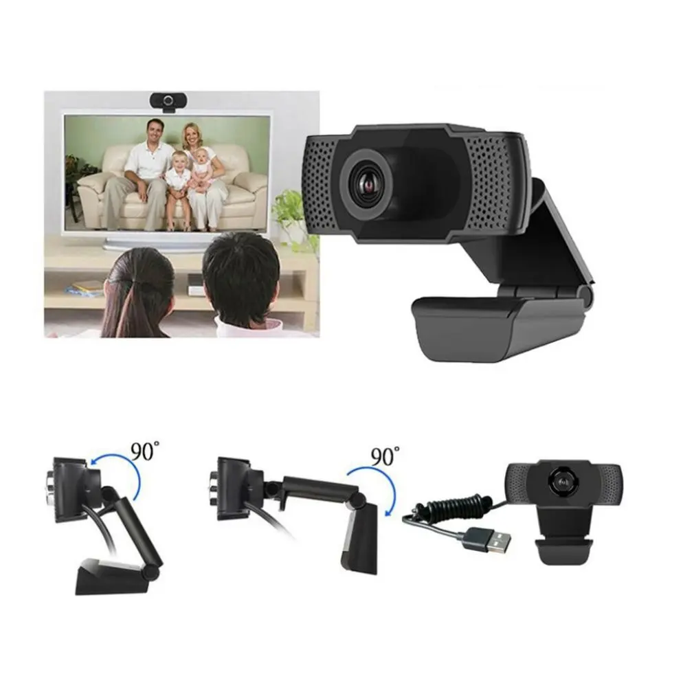 

High Definition Computer Web Camera Webcam With Microphone Plug And Play Usb Webcam Built-In Microphone