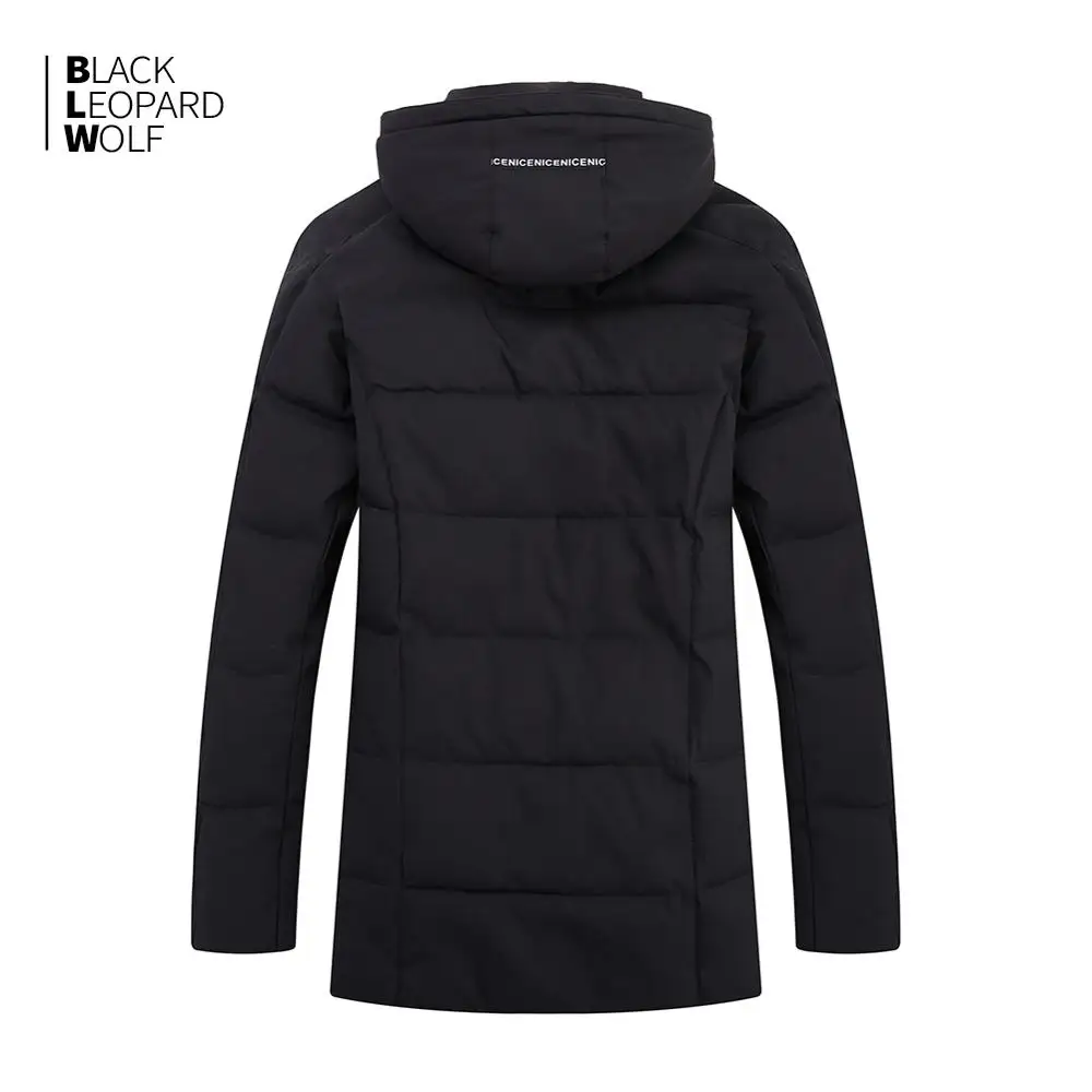 Blackleopardwolf Новое поступление пуховик зимняя мужская куртка из плотного хлопка высокого качества с капюшоном зимняя куртка на молнии ZD-B325