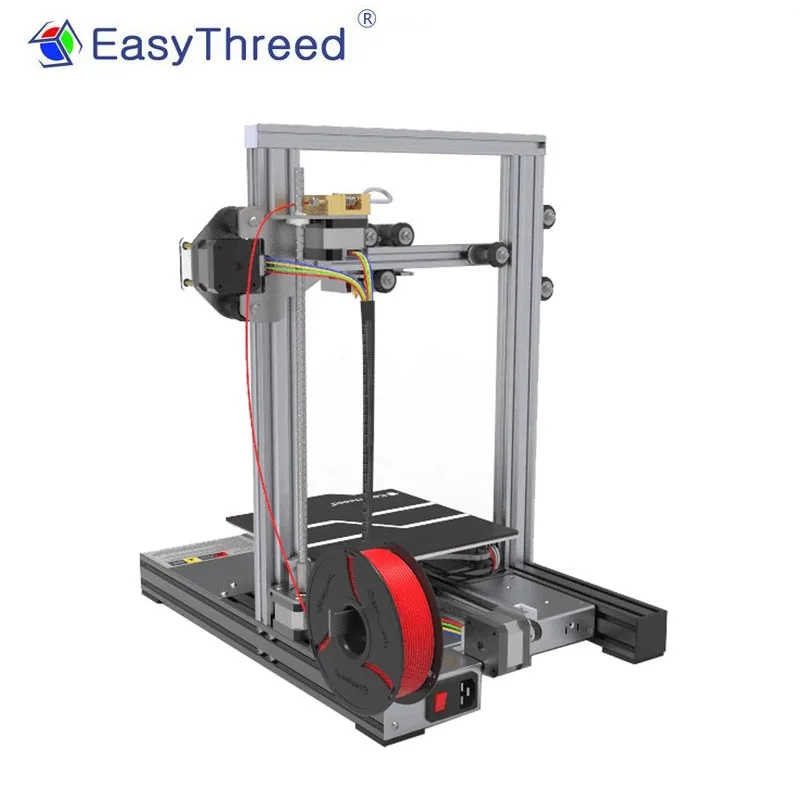 3D принтер EasyThreed X7 FDM большого размера с высокотемпературным соплом 2 4 дюйма ЖК
