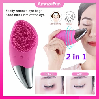 

Mini Facial Cleansing Brush Electric Face Cleanser Deep Pore Cleaning Skin Massager Face Cleansing Brush Device Skin Massager