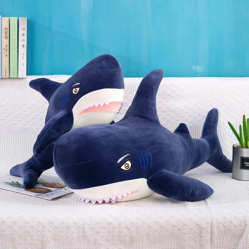 Милая большая акула Короткие Плюшевые игрушки Мягкая океанская рыба кукла-Акула мягкая плюшевая подушка детская игрушка для девочек Рождественский подарок