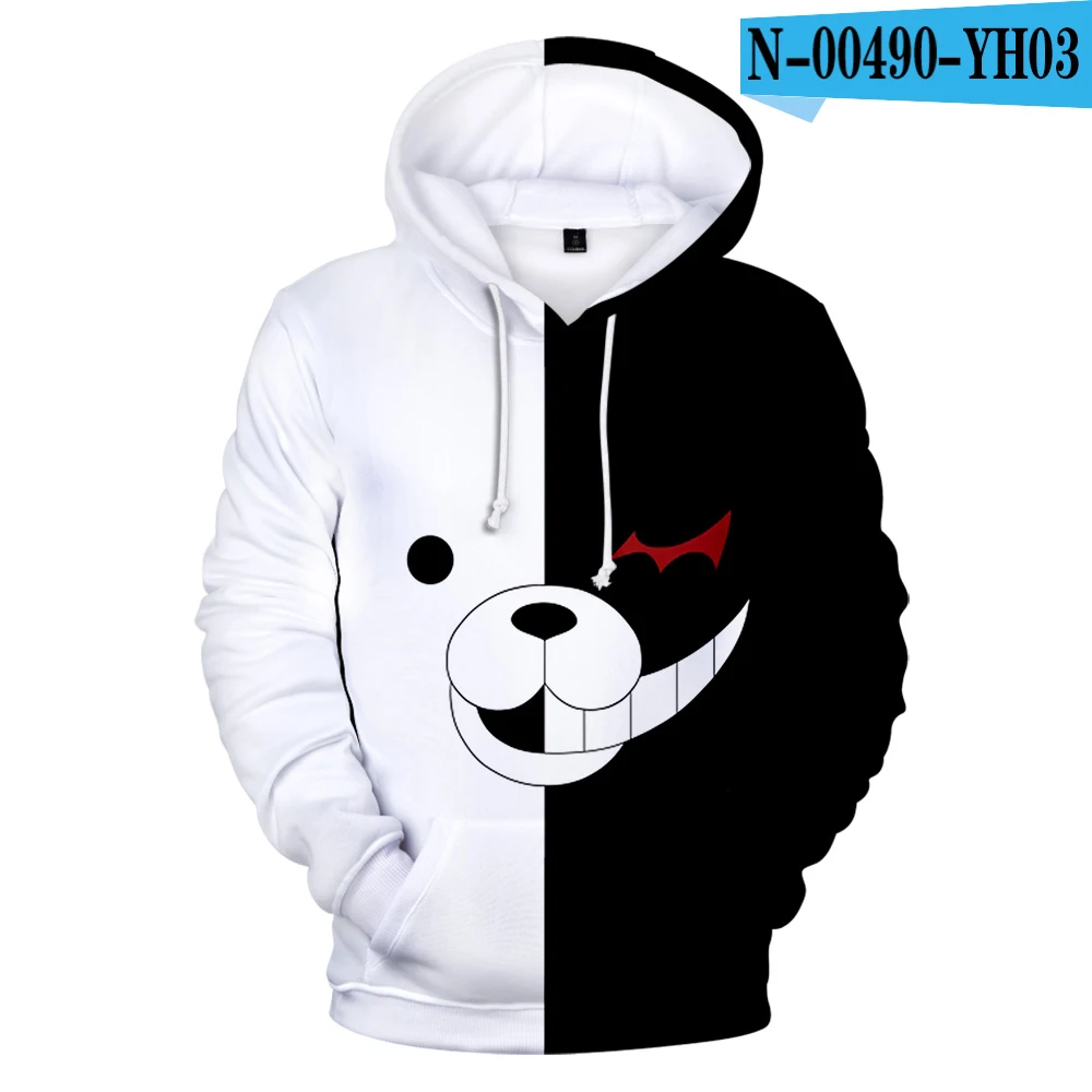 Аниме костюмы для косплея Danganronpa Monokuma толстовки мужской женский пуловер, Свитшот Забавный триггер Happy Havoc спортивные костюмы для мальчиков - Цвет: color3