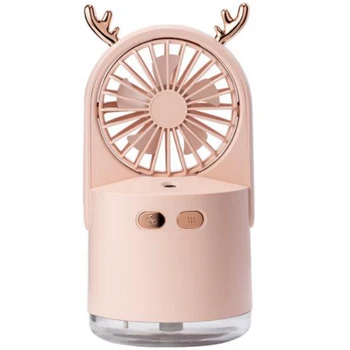 

Portable USB Fan with Air Diffuser Cooler Mini Fan Desk Desktop Fan Humidifier