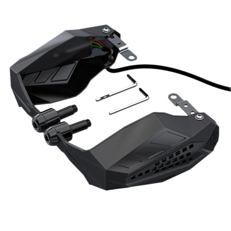 

2 Pcs Universal Motorcycle Handguards Shield Protector Covers with LED Light for Motocross Dirt Bike Pit Bike ATV Quad Protectiv