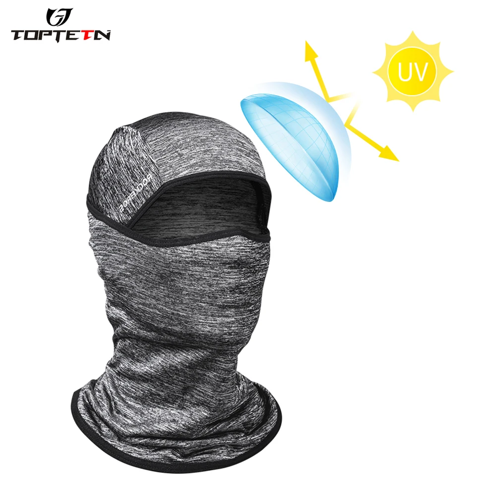 TOPTETN велосипедная маска для лица мотор для езды на велосипеде горлышко грелка капюшон охлаждающая голова для езды на велосипеде ледяной шелк защита от солнечных лучей головные уборы для езды на велосипеде