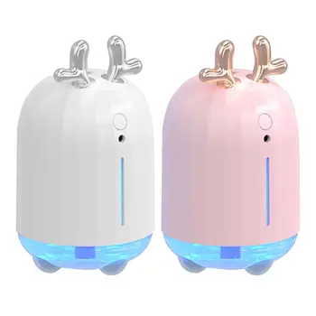 

Cartoon Antlers USB Humidifier 220ml Ultrasonic Cool Mist Aroma Air Oil Diffuser Romantic Color LED Lamp Humidificador