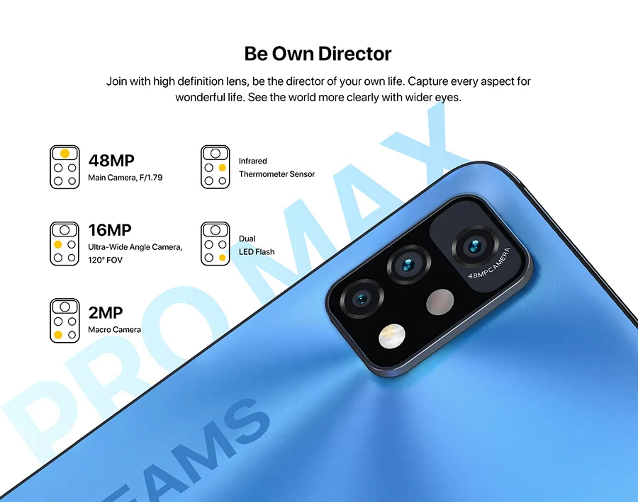 best poco camera phone Global Version UMIDIGI A11 Pro Max 6.8'' Android 11 4/8GB 128GB Smartphone 48MP Triple Camera 5150mAh Helio G80 Moblie Phone best pocophone