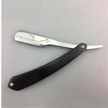 Black Wood Razor Shaving Knife Hairdressing Scraper Haircut Razor Eyebrow Knife Shaving Sweat Knife barbeador G1105