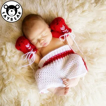 

Toddler Newborn Photography Accessories Baby Boy Winter Romper Hat Clothing Clothes