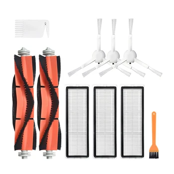 

10 Pcs Main Brush Side Brushes Filter for Xiaomi Mijia 1C STYTJ01ZHM Robot Vacuum Cleaner Parts Accessories B