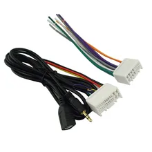 Автомобильный аудио жгут проводов CD кабельный жгут с USB AUX линии для KIA K2K5 Sportage