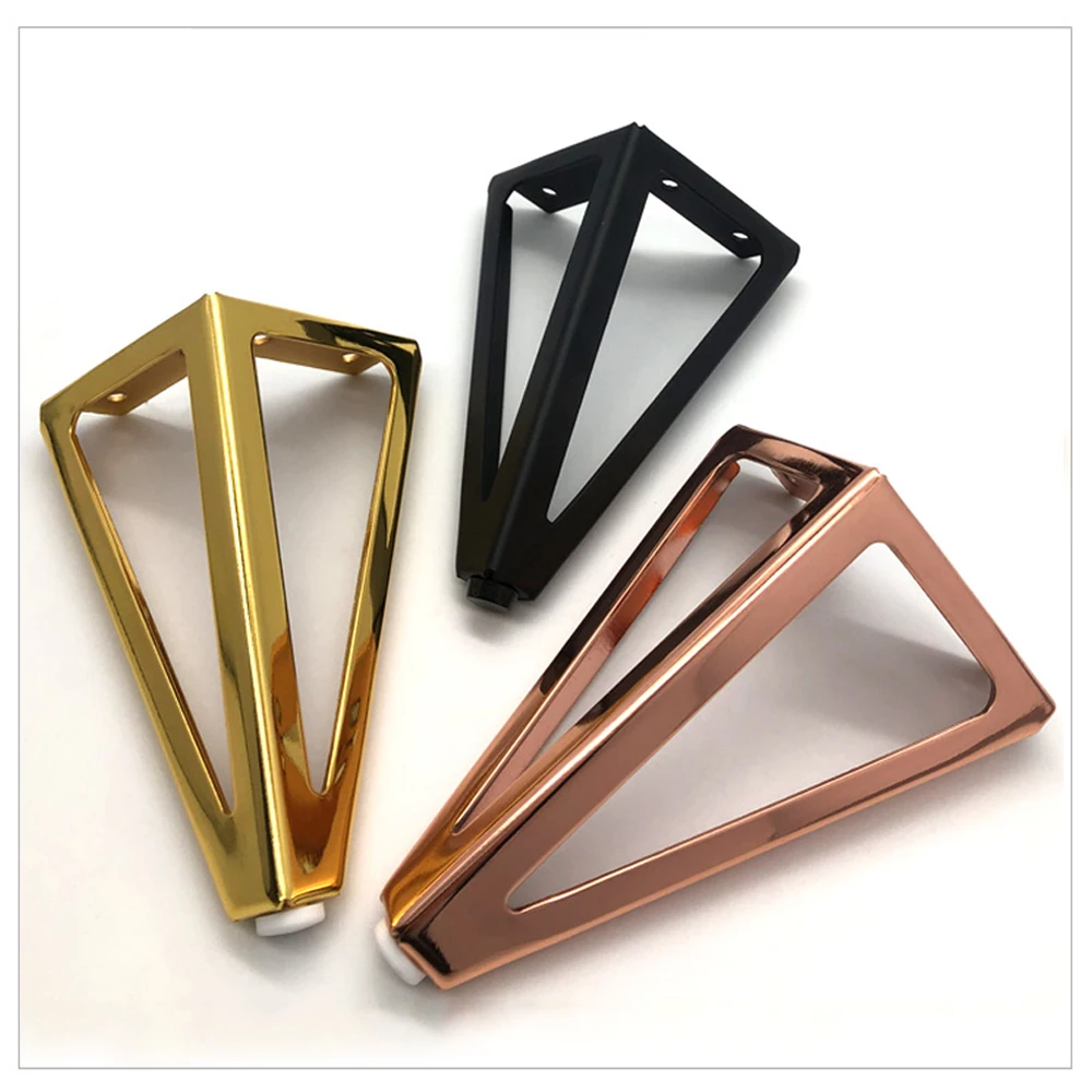 4pcs Height 15cm Legs for Furniture Metal Thickened Iron Sofa TV Cabinet Feet Bathroom Cabinet Bed Coffee Table Replacement Legs