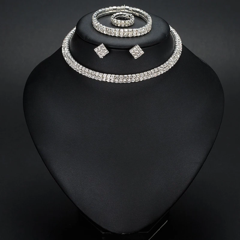 YFJEWE مجموعات مجوهرات الزفاف اكسسوارات الزفاف الع...