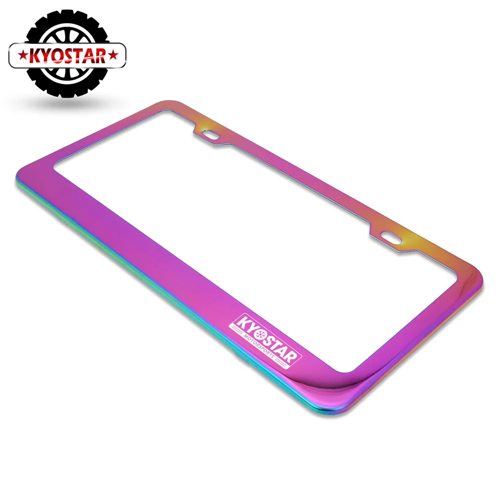KD7047NE US stainless steel license plate frame Neochrome2