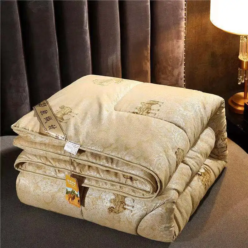 Camel Hair Camel Colored Blanket Karakorum 100% Camel Hair
