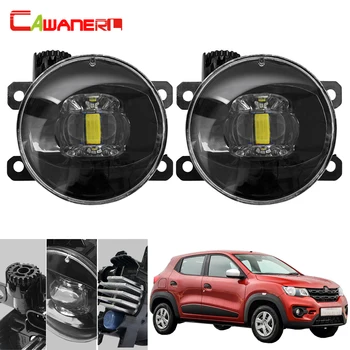 

Cawanerl Car Front Fog Light 4000LM LED Lens Devil Eye Daytime Running Light H11 Socket 12V For Renault Kwid 2015 2016 2017 2018