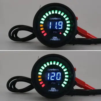 

2'' 52mm Digital Analog LED Car Oil Pressure Gauge Meter 0-120 Psi with Sensor